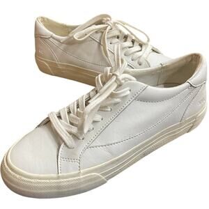 Madewell Sidewalk Low Top Sneakers Unisex W7.5 M6 White Leather Lace Up Comfort
